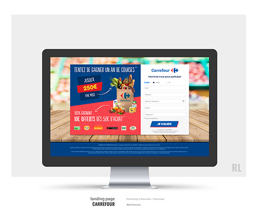 Carrefour landing page