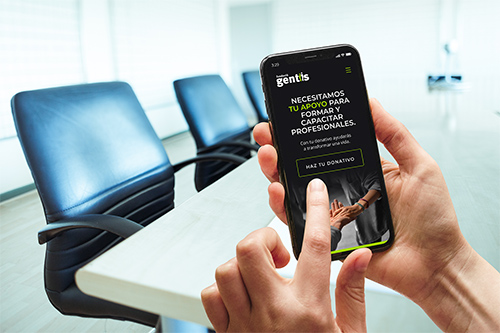 Gentis Landing mobile