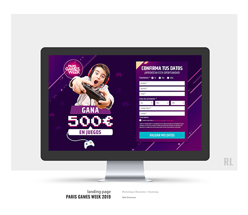 Paris Games WEEK 2019 landing page